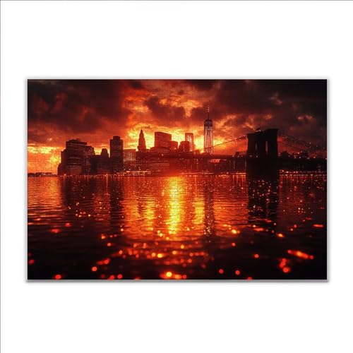 Puzzle Fantasie Landschaft Klassische Puzzle 500 Teile Erwachsene, Holzpuzzle Erwachsene Anspruchsvoll, 2025 Impossible Puzzel Kunst Lernspiel, Schwer Wooden Jigsaw Set Ostern Geschenk Wohnkultur Q-0 von JIANFREY