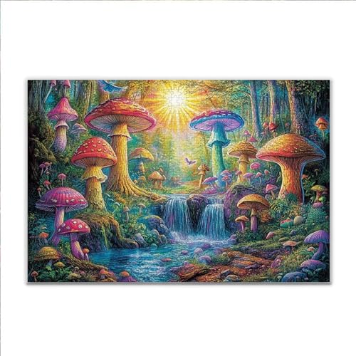Puzzle Fantasie Landschaft Klassische Puzzle 5000 Teile Erwachsene, Holzpuzzle Erwachsene Anspruchsvoll, 2025 Impossible Puzzel Kunst Lernspiel, Schwer Wooden Jigsaw Set Ostern Geschenk Wohnkultur S41 von JIANFREY