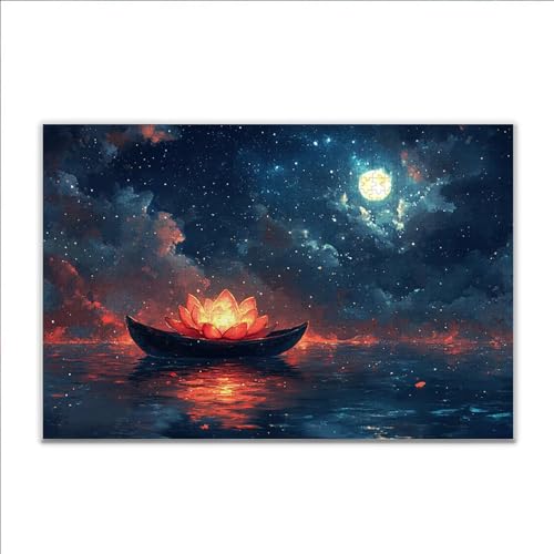 Puzzle Fantasie Landschaft Klassische Puzzle 5000 Teile Erwachsene, Holzpuzzle Erwachsene Anspruchsvoll, 2025 Impossible Puzzel Kunst Lernspiel, Schwer Wooden Jigsaw Set Ostern Geschenk Wohnkultur T-0 von JIANFREY