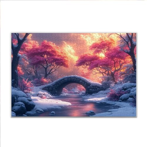 Puzzle Farbe Landschaft Klassische Puzzle 1500 Teile Erwachsene, Holzpuzzle Erwachsene Anspruchsvoll, 2025 Impossible Puzzel Kunst Lernspiel, Schwer Wooden Jigsaw Set Ostern Geschenk Wohnkultur U-2 von JIANFREY
