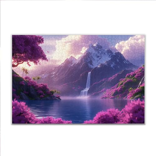 Puzzle Frühling Berg Klassische Puzzle 3000 Teile Erwachsene, Holzpuzzle Erwachsene Anspruchsvoll, 2025 Impossible Puzzel Kunst Lernspiel, Schwer DIY Wooden Jigsaw Set Ostern Geschenk Wohnkultur C-7 von JIANFREY