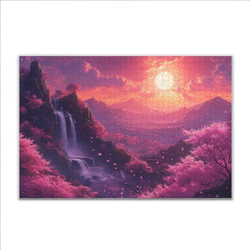 Puzzle Frühling Fallen Klassische Puzzle 1500 Teile Erwachsene, Holzpuzzle Erwachsene Anspruchsvoll, 2025 Impossible Puzzel Kunst Lernspiel, Schwer DIY Wooden Jigsaw Set Ostern Geschenk Wohnkultur N-4 von JIANFREY