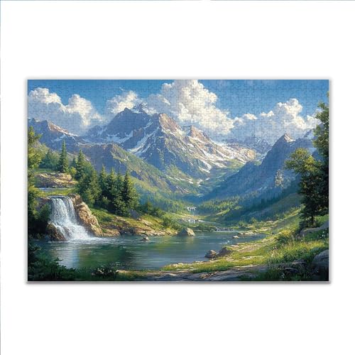Puzzle Frühling Landschaft Klassische Puzzle 200 Teile Erwachsene, Holzpuzzle Erwachsene Anspruchsvoll, 2025 Impossible Puzzel Kunst Lernspiel, Schwer Wooden Jigsaw Set Ostern Geschenk Wohnkultur R-7 von JIANFREY