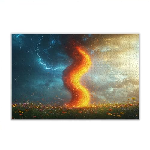 Puzzle Frühling Landschaft Klassische Puzzle 3000 Teile Erwachsene, Holzpuzzle Erwachsene Anspruchsvoll, 2025 Impossible Puzzel Kunst Lernspiel, Schwer Wooden Jigsaw Set Ostern Geschenk Wohnkultur N-8 von JIANFREY