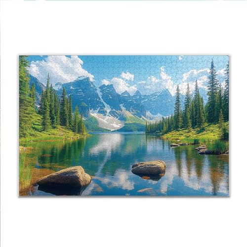 Puzzle Frühling Landschaft Klassische Puzzle 3000 Teile Erwachsene, Holzpuzzle Erwachsene Anspruchsvoll, 2025 Impossible Puzzel Kunst Lernspiel, Schwer Wooden Jigsaw Set Ostern Geschenk Wohnkultur U-7 von JIANFREY