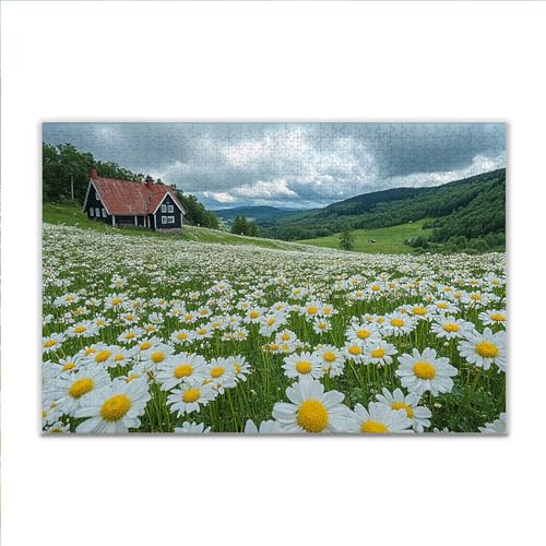 Puzzle Frühling Landschaft Klassische Puzzle 3000 Teile Erwachsene, Holzpuzzle Erwachsene Anspruchsvoll, 2025 Impossible Puzzel Kunst Lernspiel, Schwer Wooden Jigsaw Set Ostern Geschenk Wohnkultur V-1 von JIANFREY