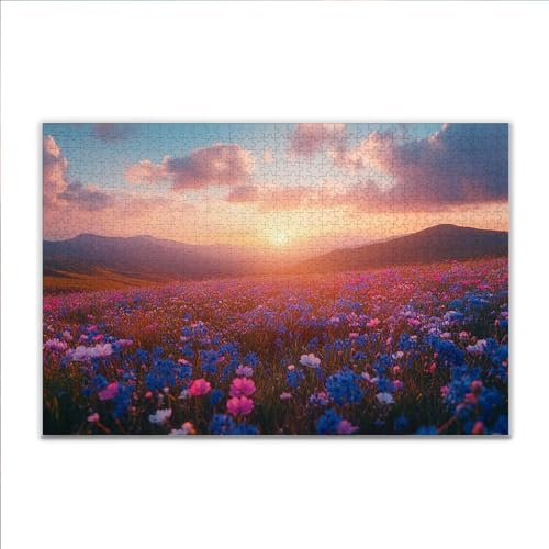 Puzzle Frühling Landschaft Klassische Puzzle 500 Teile Erwachsene, Holzpuzzle Erwachsene Anspruchsvoll, 2025 Impossible Puzzel Kunst Lernspiel, Schwer Wooden Jigsaw Set Ostern Geschenk Wohnkultur Q-4 von JIANFREY