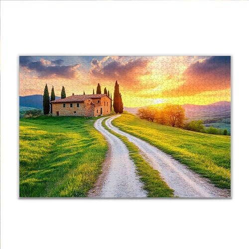 Puzzle Frühling Landschaft Klassische Puzzle 5000 Teile Erwachsene, Holzpuzzle Erwachsene Anspruchsvoll, 2025 Impossible Puzzel Kunst Lernspiel, Schwer Wooden Jigsaw Set Ostern Geschenk Wohnkultur I81 von JIANFREY