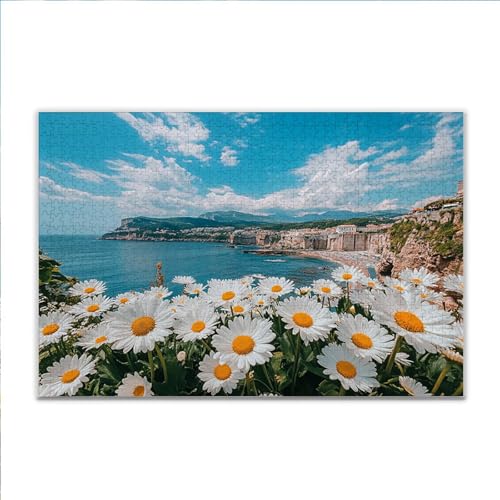 Puzzle Gänseblümchen Blume Klassische Puzzle 5000 Teile Erwachsene, Holzpuzzle Erwachsene Anspruchsvoll, 2025 Impossible Puzzel Kunst Lernspiel, Schwer Wooden Jigsaw Set Ostern Geschenk Wohnkultur U21 von JIANFREY