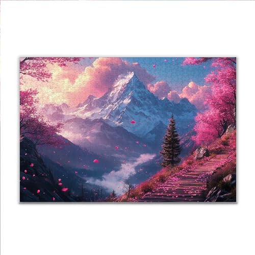 Puzzle Gebirge Landschaft Klassische Puzzle 3000 Teile Erwachsene, Holzpuzzle Erwachsene Anspruchsvoll, 2025 Impossible Puzzel Kunst Lernspiel, Schwer Wooden Jigsaw Set Ostern Geschenk Wohnkultur P-1 von JIANFREY
