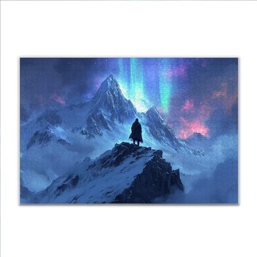 Puzzle Gebirge Landschaft Klassische Puzzle 3000 Teile Erwachsene, Holzpuzzle Erwachsene Anspruchsvoll, 2025 Impossible Puzzel Kunst Lernspiel, Schwer Wooden Jigsaw Set Ostern Geschenk Wohnkultur X-0 von JIANFREY
