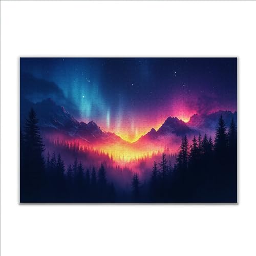 Puzzle Landschaft Aurora Klassische Puzzle 200 Teile Erwachsene, Holzpuzzle Erwachsene Anspruchsvoll, 2025 Impossible Puzzel Kunst Lernspiel, Schwer Wooden Jigsaw Set Ostern Geschenk Wohnkultur V-5 Puzzle Landschaft Aurora Klassische Puzzle 200 Teile Erwachsene, Holzpuzzle Erwachsene Anspruchsvoll, 2025 Impossible Puzzel Kunst Lernspiel, Schwer Wooden Jigsaw Set Ostern Geschenk Wohnkultur V-5 von JIANFREY