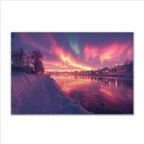 Puzzle Landschaft Aurora Klassische Puzzle 200 Teile Erwachsene, Holzpuzzle Erwachsene Anspruchsvoll, 2025 Impossible Puzzel Kunst Lernspiel, Schwer Wooden Jigsaw Set Ostern Geschenk Wohnkultur X-9 Puzzle Landschaft Aurora Klassische Puzzle 200 Teile Erwachsene, Holzpuzzle Erwachsene Anspruchsvoll, 2025 Impossible Puzzel Kunst Lernspiel, Schwer Wooden Jigsaw Set Ostern Geschenk Wohnkultur X-9 von JIANFREY