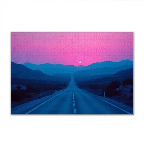 Puzzle Landschaft Autobahn Klassische Puzzle 5000 Teile Erwachsene, Holzpuzzle Erwachsene Anspruchsvoll, 2025 Impossible Puzzel Kunst Lernspiel, Schwer Wooden Jigsaw Set Ostern Geschenk Wohnkultur E71 von JIANFREY