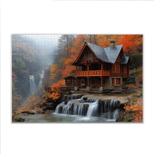 Puzzle Landschaft Fallen Klassische Puzzle 3000 Teile Erwachsene, Holzpuzzle Erwachsene Anspruchsvoll, 2025 Impossible Puzzel Kunst Lernspiel, Schwer Wooden Jigsaw Set Ostern Geschenk Wohnkultur J-9 von JIANFREY