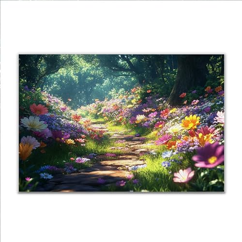 Puzzle Landschaft Frühling Klassische Puzzle 200 Teile Erwachsene, Holzpuzzle Erwachsene Anspruchsvoll, 2025 Impossible Puzzel Kunst Lernspiel, Schwer Wooden Jigsaw Set Ostern Geschenk Wohnkultur C-9 von JIANFREY