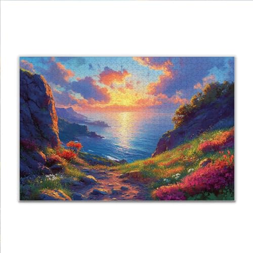 Puzzle Landschaft Frühling Klassische Puzzle 5000 Teile Erwachsene, Holzpuzzle Erwachsene Anspruchsvoll, 2025 Impossible Puzzel Kunst Lernspiel, Schwer Wooden Jigsaw Set Ostern Geschenk Wohnkultur T81 von JIANFREY