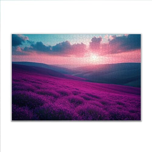 Puzzle Landschaft Sonnenuntergang Klassische Puzzle 1500 Teile Erwachsene, Holzpuzzle Erwachsene Anspruchsvoll, 2025 Impossible Puzzel Kunst Lernspiel, Schwer DIY Wooden Jigsaw Set Ostern Geschenk G61 von JIANFREY