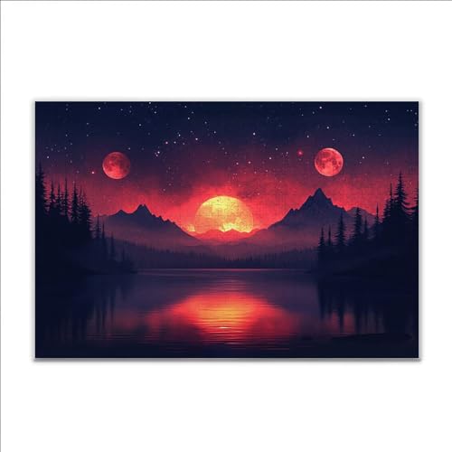 Puzzle Landschaft Sonnenuntergang Klassische Puzzle 1500 Teile Erwachsene, Holzpuzzle Erwachsene Anspruchsvoll, 2025 Impossible Puzzel Kunst Lernspiel, Schwer DIY Wooden Jigsaw Set Ostern Geschenk B-0 Puzzle Landschaft Sonnenuntergang Klassische Puzzle 1500 Teile Erwachsene, Holzpuzzle Erwachsene Anspruchsvoll, 2025 Impossible Puzzel Kunst Lernspiel, Schwer DIY Wooden Jigsaw Set Ostern Geschenk B-0 von JIANFREY