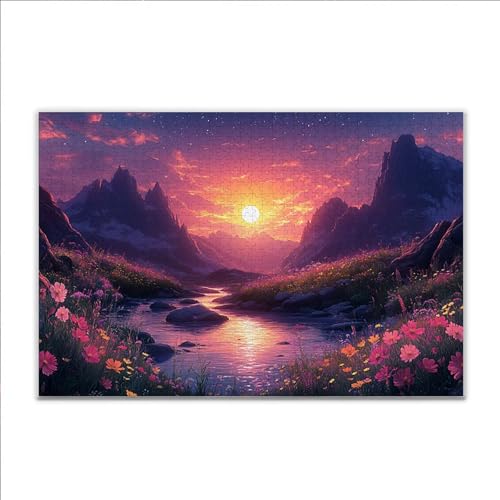 Puzzle Landschaft Sonnenuntergang Klassische Puzzle 500 Teile Erwachsene, Holzpuzzle Erwachsene Anspruchsvoll, 2025 Impossible Puzzel Kunst Lernspiel, Schwer DIY Wooden Jigsaw Set Ostern Geschenk I-8 Puzzle Landschaft Sonnenuntergang Klassische Puzzle 500 Teile Erwachsene, Holzpuzzle Erwachsene Anspruchsvoll, 2025 Impossible Puzzel Kunst Lernspiel, Schwer DIY Wooden Jigsaw Set Ostern Geschenk I-8 von JIANFREY