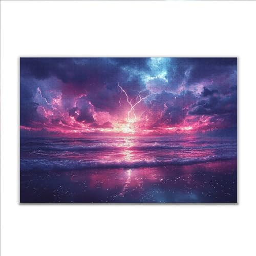 Puzzle Landschaft Strand Klassische Puzzle 5000 Teile Erwachsene, Holzpuzzle Erwachsene Anspruchsvoll, 2025 Impossible Puzzel Kunst Lernspiel, Schwer Wooden Jigsaw Set Ostern Geschenk Wohnkultur J-8 von JIANFREY