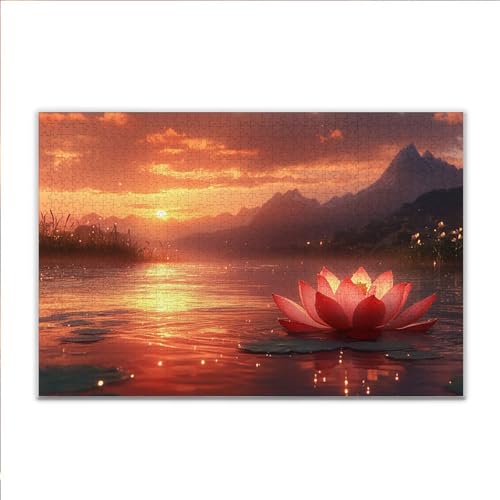 Puzzle Lotus Sonnenuntergang Klassische Puzzle 500 Teile Erwachsene, Holzpuzzle Erwachsene Anspruchsvoll, Impossible Puzzel Kunst Lernspiel, Schwer Wooden Jigsaw Set Ostern Geschenk Wohnkultur I-2 Puzzle Lotus Sonnenuntergang Klassische Puzzle 500 Teile Erwachsene, Holzpuzzle Erwachsene Anspruchsvoll, Impossible Puzzel Kunst Lernspiel, Schwer Wooden Jigsaw Set Ostern Geschenk Wohnkultur I-2 von JIANFREY