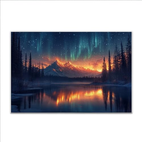 Puzzle Nordlicht Berg Klassische Puzzle 5000 Teile Erwachsene, Holzpuzzle Erwachsene Anspruchsvoll, 2025 Impossible Puzzel Kunst Lernspiel, Schwer DIY Wooden Jigsaw Set Ostern Geschenk Wohnkultur W-7 Puzzle Nordlicht Berg Klassische Puzzle 5000 Teile Erwachsene, Holzpuzzle Erwachsene Anspruchsvoll, 2025 Impossible Puzzel Kunst Lernspiel, Schwer DIY Wooden Jigsaw Set Ostern Geschenk Wohnkultur W-7 von JIANFREY