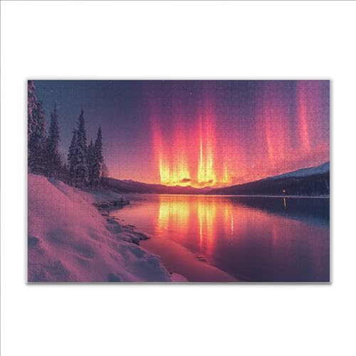 Puzzle Nordlicht Landschaft Klassische Puzzle 1500 Teile Erwachsene, Holzpuzzle Erwachsene Anspruchsvoll, Impossible Puzzel Kunst Lernspiel, Schwer Wooden Jigsaw Set Ostern Geschenk Wohnkultur A-0 Puzzle Nordlicht Landschaft Klassische Puzzle 1500 Teile Erwachsene, Holzpuzzle Erwachsene Anspruchsvoll, Impossible Puzzel Kunst Lernspiel, Schwer Wooden Jigsaw Set Ostern Geschenk Wohnkultur A-0 von JIANFREY