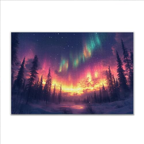 Puzzle Nordlicht Landschaft Klassische Puzzle 1500 Teile Erwachsene, Holzpuzzle Erwachsene Anspruchsvoll, Impossible Puzzel Kunst Lernspiel, Schwer Wooden Jigsaw Set Ostern Geschenk Wohnkultur E-9 Puzzle Nordlicht Landschaft Klassische Puzzle 1500 Teile Erwachsene, Holzpuzzle Erwachsene Anspruchsvoll, Impossible Puzzel Kunst Lernspiel, Schwer Wooden Jigsaw Set Ostern Geschenk Wohnkultur E-9 von JIANFREY