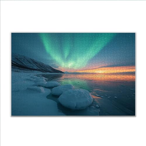 Puzzle Nordlicht Landschaft Klassische Puzzle 1500 Teile Erwachsene, Holzpuzzle Erwachsene Anspruchsvoll, Impossible Puzzel Kunst Lernspiel, Schwer Wooden Jigsaw Set Ostern Geschenk Wohnkultur N-5 Puzzle Nordlicht Landschaft Klassische Puzzle 1500 Teile Erwachsene, Holzpuzzle Erwachsene Anspruchsvoll, Impossible Puzzel Kunst Lernspiel, Schwer Wooden Jigsaw Set Ostern Geschenk Wohnkultur N-5 von JIANFREY