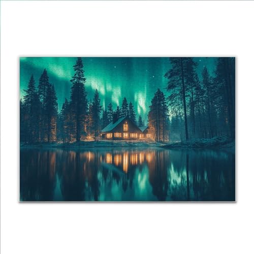 Puzzle Nordlicht Landschaft Klassische Puzzle 1500 Teile Erwachsene, Holzpuzzle Erwachsene Anspruchsvoll, Impossible Puzzel Kunst Lernspiel, Schwer Wooden Jigsaw Set Ostern Geschenk Wohnkultur O-9 Puzzle Nordlicht Landschaft Klassische Puzzle 1500 Teile Erwachsene, Holzpuzzle Erwachsene Anspruchsvoll, Impossible Puzzel Kunst Lernspiel, Schwer Wooden Jigsaw Set Ostern Geschenk Wohnkultur O-9 von JIANFREY