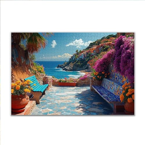 Puzzle Ozean Landschaft Klassische Puzzle 3000 Teile Erwachsene, Holzpuzzle Erwachsene Anspruchsvoll, 2025 Impossible Puzzel Kunst Lernspiel, Schwer Wooden Jigsaw Set Ostern Geschenk Wohnkultur B-2 von JIANFREY