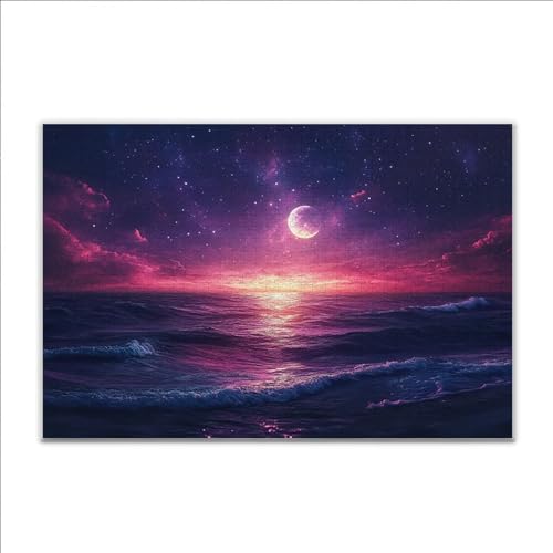 Puzzle Ozean Sonnenuntergang Klassische Puzzle 200 Teile Erwachsene, Holzpuzzle Erwachsene Anspruchsvoll, Impossible Puzzel Kunst Lernspiel, Schwer Wooden Jigsaw Set Ostern Geschenk Wohnkultur J-0 von JIANFREY