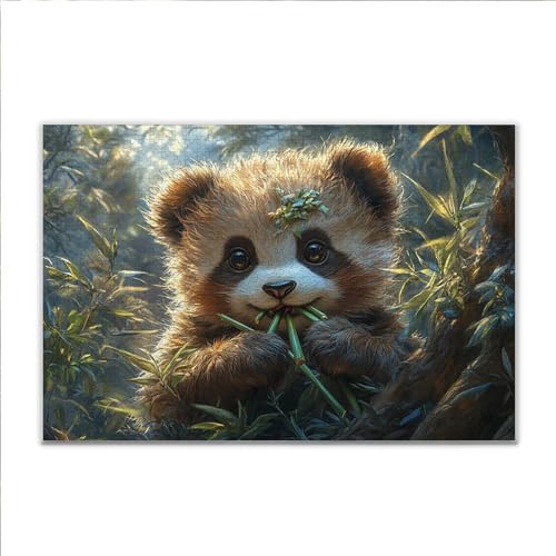 Puzzle Panda Tier Klassische Puzzle 200 Teile Erwachsene, Holzpuzzle Erwachsene Anspruchsvoll, 2025 Impossible Puzzel Kunst Lernspiel, Schwer DIY Wooden Jigsaw Set Einzigartiges Ostern Geschenk O-1 von JIANFREY