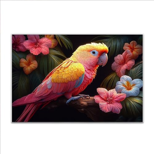 Puzzle Papagei Vogel Klassische Puzzle 5000 Teile Erwachsene, Holzpuzzle Erwachsene Anspruchsvoll, 2025 Impossible Puzzel Kunst Lernspiel, Schwer DIY Wooden Jigsaw Set Ostern Geschenk Wohnkultur B-0 von JIANFREY