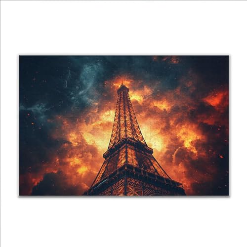 Puzzle Paris Eiffelturm Klassische Puzzle 200 Teile Erwachsene, Holzpuzzle Erwachsene Anspruchsvoll, 2025 Impossible Puzzel Kunst Lernspiel, Schwer DIY Wooden Jigsaw Set Ostern Geschenk Wohnkultur E11 von JIANFREY