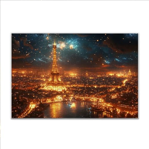 Puzzle Paris Turm Klassische Puzzle 200 Teile Erwachsene, Holzpuzzle Erwachsene Anspruchsvoll, 2025 Impossible Puzzel Kunst Lernspiel, Schwer DIY Wooden Jigsaw Set Einzigartiges Ostern Geschenk S-3 von JIANFREY