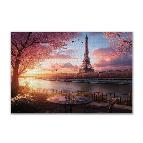 Puzzle Paris Turm Klassische Puzzle 5000 Teile Erwachsene, Holzpuzzle Erwachsene Anspruchsvoll, 2025 Impossible Puzzel Kunst Lernspiel, Schwer DIY Wooden Jigsaw Set Ostern Geschenk Wohnkultur F-9 von JIANFREY