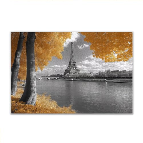 Puzzle Paris Turm Klassische Puzzle 5000 Teile Erwachsene, Holzpuzzle Erwachsene Anspruchsvoll, 2025 Impossible Puzzel Kunst Lernspiel, Schwer DIY Wooden Jigsaw Set Ostern Geschenk Wohnkultur H-9 von JIANFREY