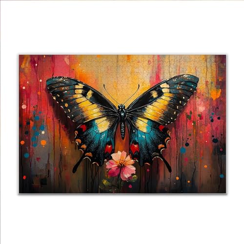 Puzzle Schmetterling Blume Klassische Puzzle 500 Teile Erwachsene, Holzpuzzle Erwachsene Anspruchsvoll, 2025 Impossible Puzzel Kunst Lernspiel, Schwer Wooden Jigsaw Set Ostern Geschenk Wohnkultur R-4 Puzzle Schmetterling Blume Klassische Puzzle 500 Teile Erwachsene, Holzpuzzle Erwachsene Anspruchsvoll, 2025 Impossible Puzzel Kunst Lernspiel, Schwer Wooden Jigsaw Set Ostern Geschenk Wohnkultur R-4 von JIANFREY