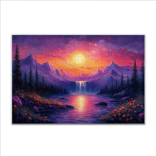 Puzzle Sonnenuntergang Fallen Klassische Puzzle 500 Teile Erwachsene, Holzpuzzle Erwachsene Anspruchsvoll, 2025 Impossible Puzzel Kunst Lernspiel, Schwer DIY Wooden Jigsaw Set Ostern Geschenk F-0 Puzzle Sonnenuntergang Fallen Klassische Puzzle 500 Teile Erwachsene, Holzpuzzle Erwachsene Anspruchsvoll, 2025 Impossible Puzzel Kunst Lernspiel, Schwer DIY Wooden Jigsaw Set Ostern Geschenk F-0 von JIANFREY