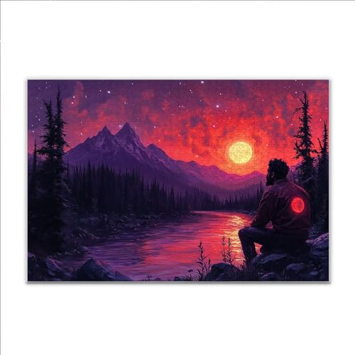 Puzzle Sonnenuntergang Gebirge Klassische Puzzle 1500 Teile Erwachsene, Holzpuzzle Erwachsene Anspruchsvoll, 2025 Impossible Puzzel Kunst Lernspiel, Schwer DIY Wooden Jigsaw Set Ostern Geschenk D-6 Puzzle Sonnenuntergang Gebirge Klassische Puzzle 1500 Teile Erwachsene, Holzpuzzle Erwachsene Anspruchsvoll, 2025 Impossible Puzzel Kunst Lernspiel, Schwer DIY Wooden Jigsaw Set Ostern Geschenk D-6 von JIANFREY