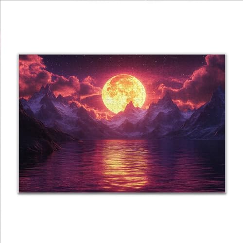 Puzzle Sonnenuntergang Ozean Klassische Puzzle 200 Teile Erwachsene, Holzpuzzle Erwachsene Anspruchsvoll, Impossible Puzzel Kunst Lernspiel, Schwer Wooden Jigsaw Set Ostern Geschenk Wohnkultur W-5 von JIANFREY