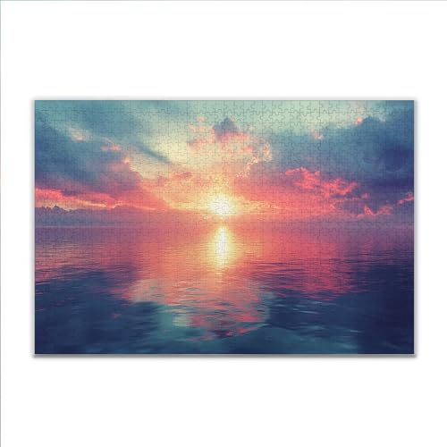 Puzzle Sonnenuntergang Ozean Klassische Puzzle 500 Teile Erwachsene, Holzpuzzle Erwachsene Anspruchsvoll, Impossible Puzzel Kunst Lernspiel, Schwer Wooden Jigsaw Set Ostern Geschenk Wohnkultur C-7 Puzzle Sonnenuntergang Ozean Klassische Puzzle 500 Teile Erwachsene, Holzpuzzle Erwachsene Anspruchsvoll, Impossible Puzzel Kunst Lernspiel, Schwer Wooden Jigsaw Set Ostern Geschenk Wohnkultur C-7 von JIANFREY