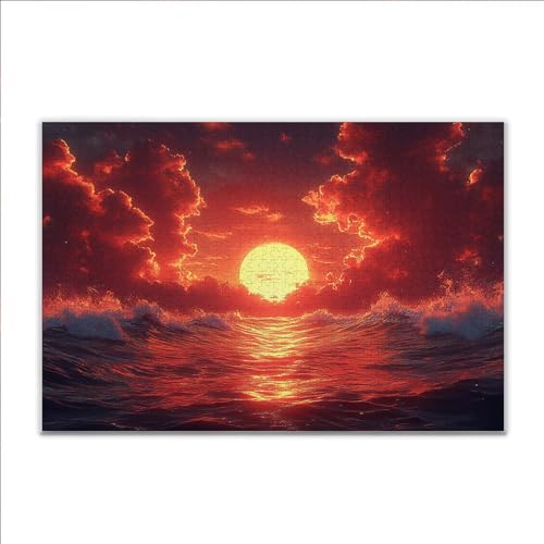 Puzzle Sonnenuntergang Ozean Klassische Puzzle 500 Teile Erwachsene, Holzpuzzle Erwachsene Anspruchsvoll, Impossible Puzzel Kunst Lernspiel, Schwer Wooden Jigsaw Set Ostern Geschenk Wohnkultur P-9 Puzzle Sonnenuntergang Ozean Klassische Puzzle 500 Teile Erwachsene, Holzpuzzle Erwachsene Anspruchsvoll, Impossible Puzzel Kunst Lernspiel, Schwer Wooden Jigsaw Set Ostern Geschenk Wohnkultur P-9 von JIANFREY