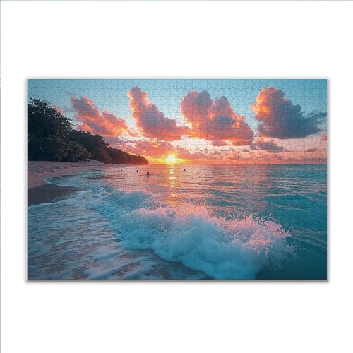Puzzle Strand Landschaft Klassische Puzzle 3000 Teile Erwachsene, Holzpuzzle Erwachsene Anspruchsvoll, 2025 Impossible Puzzel Kunst Lernspiel, Schwer Wooden Jigsaw Set Ostern Geschenk Wohnkultur M-0 von JIANFREY