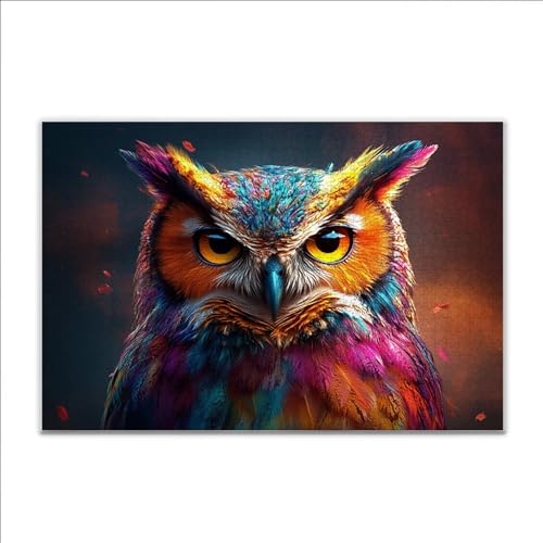 Puzzle Tier Eule Klassische Puzzle 3000 Teile Erwachsene, Holzpuzzle Erwachsene Anspruchsvoll, 2025 Impossible Puzzel Kunst Lernspiel, Schwer DIY Wooden Jigsaw Set Einzigartiges Ostern Geschenk W-6 von JIANFREY