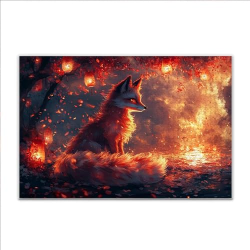 Puzzle Tier Fuchs Klassische Puzzle 3000 Teile Erwachsene, Holzpuzzle Erwachsene Anspruchsvoll, 2025 Impossible Puzzel Kunst Lernspiel, Schwer DIY Wooden Jigsaw Set Ostern Geschenk Wohnkultur A-7 von JIANFREY