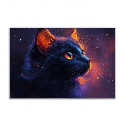 Puzzle Tier Katze Klassische Puzzle 500 Teile Erwachsene, Holzpuzzle Erwachsene Anspruchsvoll, 2025 Impossible Puzzel Kunst Lernspiel, Schwer DIY Wooden Jigsaw Set Einzigartiges Ostern Geschenk B-8 von JIANFREY