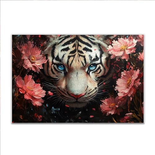 Puzzle Tiger Blume Klassische Puzzle 500 Teile Erwachsene, Holzpuzzle Erwachsene Anspruchsvoll, 2025 Impossible Puzzel Kunst Lernspiel, Schwer DIY Wooden Jigsaw Set Ostern Geschenk Wohnkultur S-8 Puzzle Tiger Blume Klassische Puzzle 500 Teile Erwachsene, Holzpuzzle Erwachsene Anspruchsvoll, 2025 Impossible Puzzel Kunst Lernspiel, Schwer DIY Wooden Jigsaw Set Ostern Geschenk Wohnkultur S-8 von JIANFREY